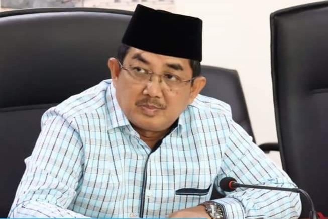 Bupati Tanjab Barat saat presentasi di Kementerian PPN (BAPPENAS).