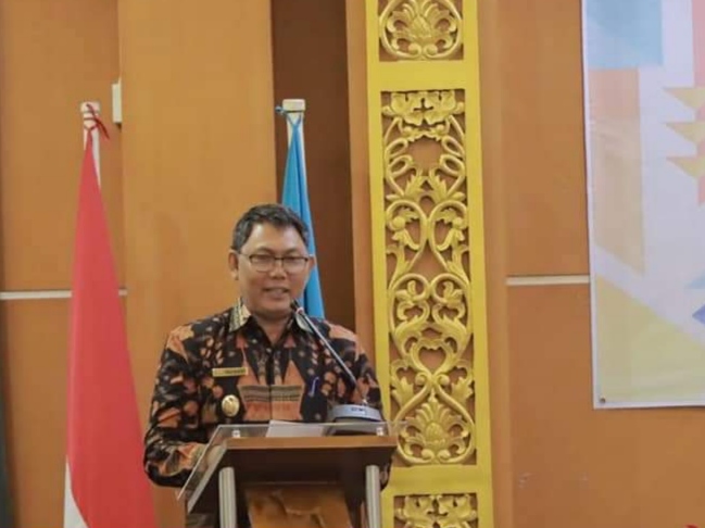 Wabup Tanjab Barat, Hairan saat buka KKN Tematik UNBARI.