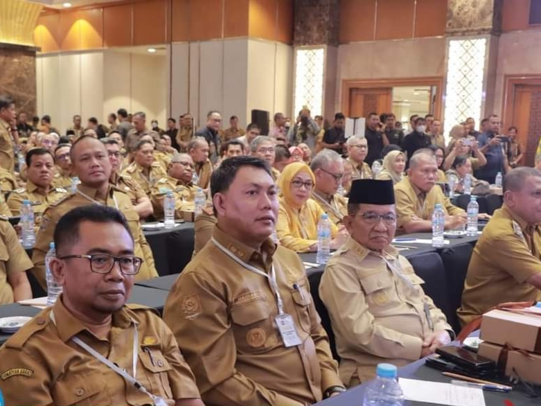 Wakil Bupati Tanjab Barat Hairan saat ikuti Rakornas P3PD